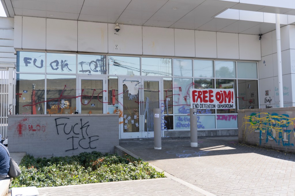 Entrance of Portland I.C.E. Facility 